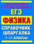 Физика 7-11 классы Справочные материалы Серия: Справочник-шпаргалка инфо 8158l.